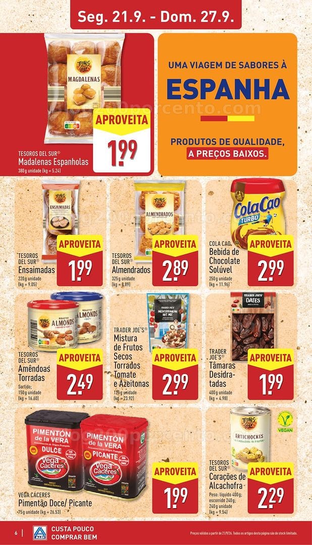 Antevisão Folheto ALDI Promoções de 21 a 27 setembro